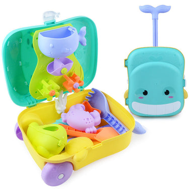Aventura en la Playa | Diversión en la Playa - Mini Set de Juguetes de Playa con Carrito
